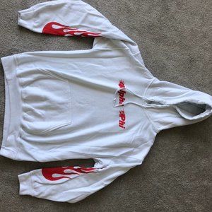 Alpha Phi White Flames Hoodie